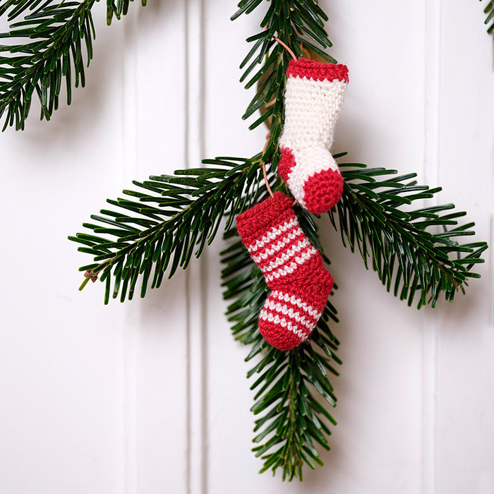 Classic Mini Christmas Stockings - Crochet Kit