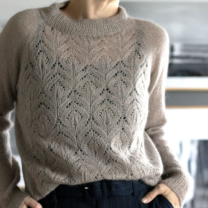 ost Kronisk Luftpost Mohair Sweater nr 2 - Strikkeopskrift – Krea Deluxe